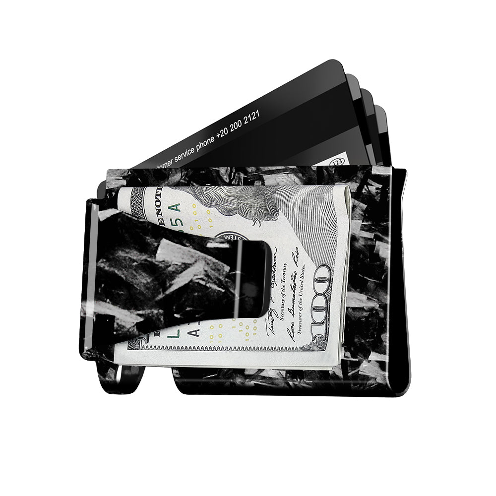 Forged Carbon Fiber Cash & Card Slim Wallet - Smartdealz - 
